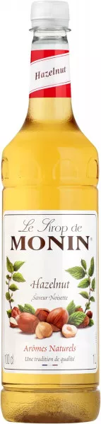 MONIN Hazelnut Syrup - 1 Litre - Coffee Supplies