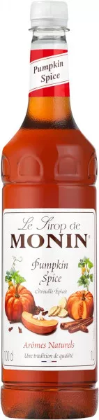 MONIN Pumpkin Spice Syrup - 1 Litre - Coffee Supplies