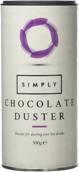 SIMPLY Chocolate Dusting Shaker Sprinkler Tub 300g - Coffee Supplies