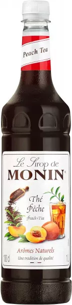 MONIN Peach Iced Tea Syrup - 1 Litre - Coffee Supplies