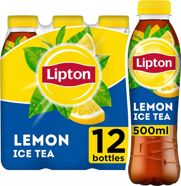 Lipton Iced Teas - Lemon - 12 x 500ml - Coffee Supplies