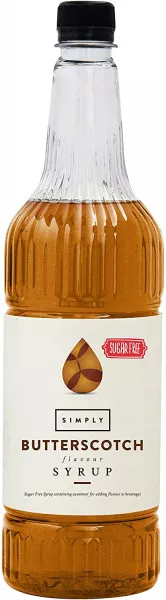 Simply Sugar Free Butterscotch Syrup - 1 Litre - Coffee Supplies