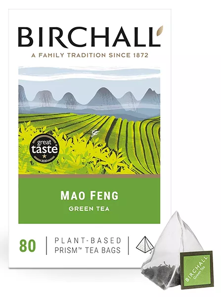 Birchall Green Tea Prism Tea Bags - Coffee Supplies