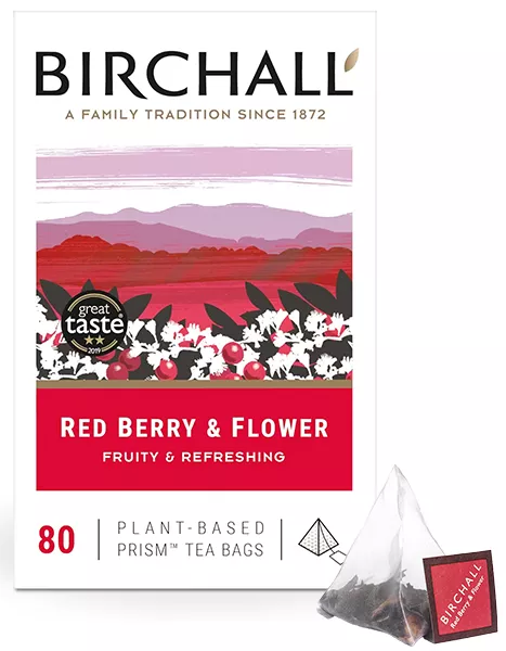 Birchall Red Berry & Flower Prism Tea Bags - Coffee Supplies