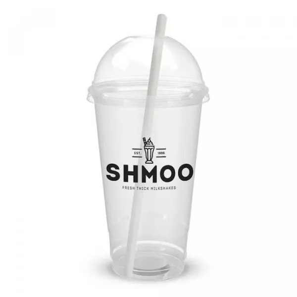 Shmoo Branded Plastic Cups & Lids Pack - Coffee Supplies