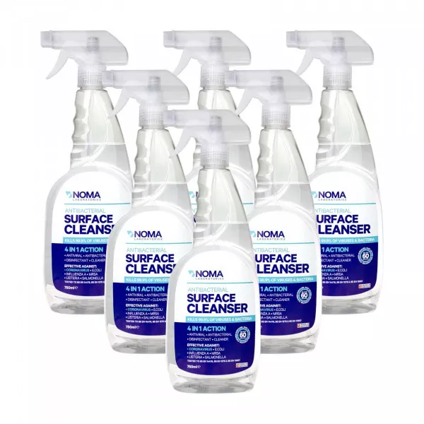 NOMA Labs - Antibacterial Surface Cleaner Spray 4 in 1 Action 750ml - Kills 99.9% of Viruses & Bacteria - Coffee Supplies