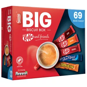 Nestle - The Big Biscuit Box, KitKat & Friends - 69 Chocolate Bars - Coffee Supplies