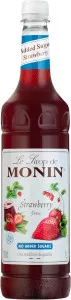 MONIN No Added Sugar Strawberry Syrup - 1 Litre - Coffee Supplies