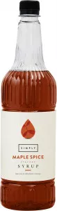 Simply Maple Spice Syrup - 1 Litre - Coffee Supplies