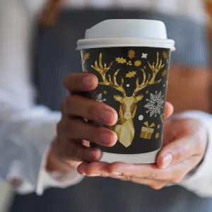 Christmas Paper Cups & Lids - Xmas Paper Cups - Coffee Supplies