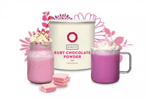 Simply Pink Ruby Style Chocolate Powder 1KG - Coffee Supplies