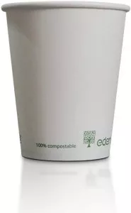 Biodegradable Single Wall Coffee Cups & Lids - Coffee Supplies