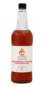 Simply Strawberry & Jasmine Iced Tea Syrup - Coffee Supplies