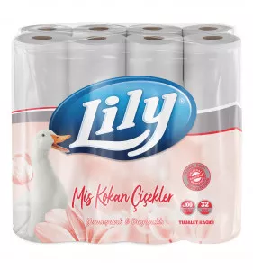 Lily Quilted Toilet Rolls - 3 Ply - 45 Rolls Bulk Pack - Coffee Supplies