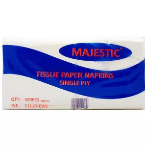 Majestic Napkins 30 x 30 - Single Ply x 500 Pack - Coffee Supplies