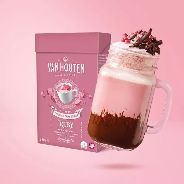 Van Houten Ruby Hot Chocolate 750g - Coffee Supplies