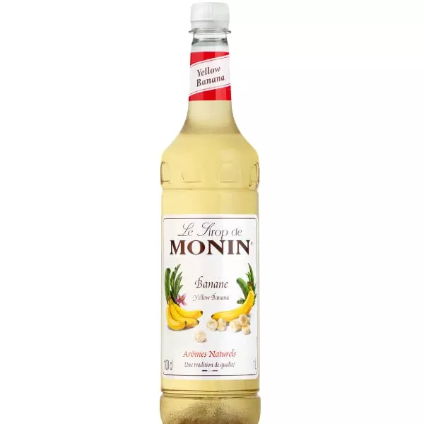 MONIN Yellow Banana Syrup - 1 Litre - Coffee Supplies