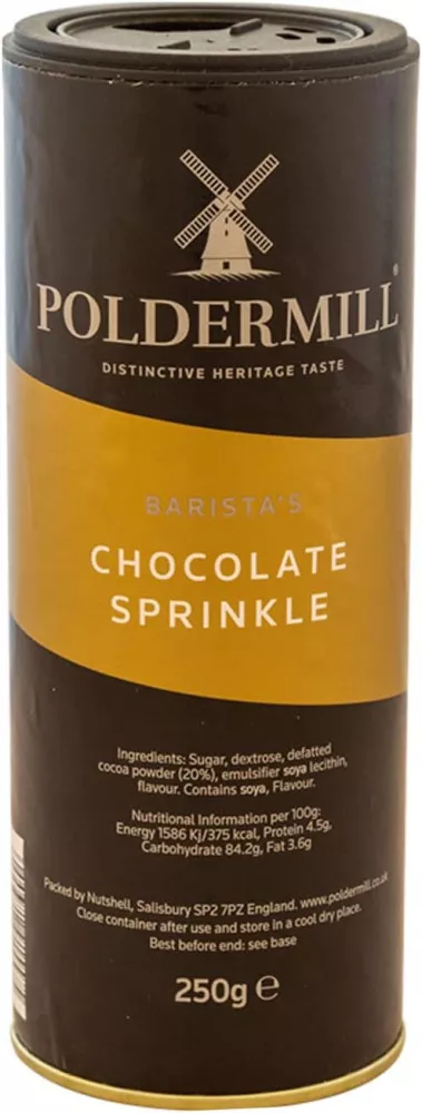 Poldermill Barista Chocolate Sprinkler 250g - Coffee Supplies