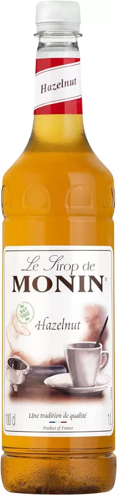 MONIN Nut Free Hazelnut Syrup - 1 Litre - Coffee Supplies