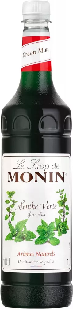 MONIN Green Mint Syrup - 1 Litre - Coffee Supplies