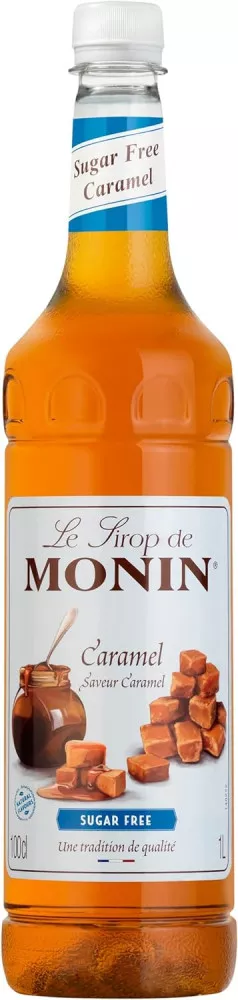 MONIN Sugar Free Caramel Syrup - 1 Litre - Coffee Supplies