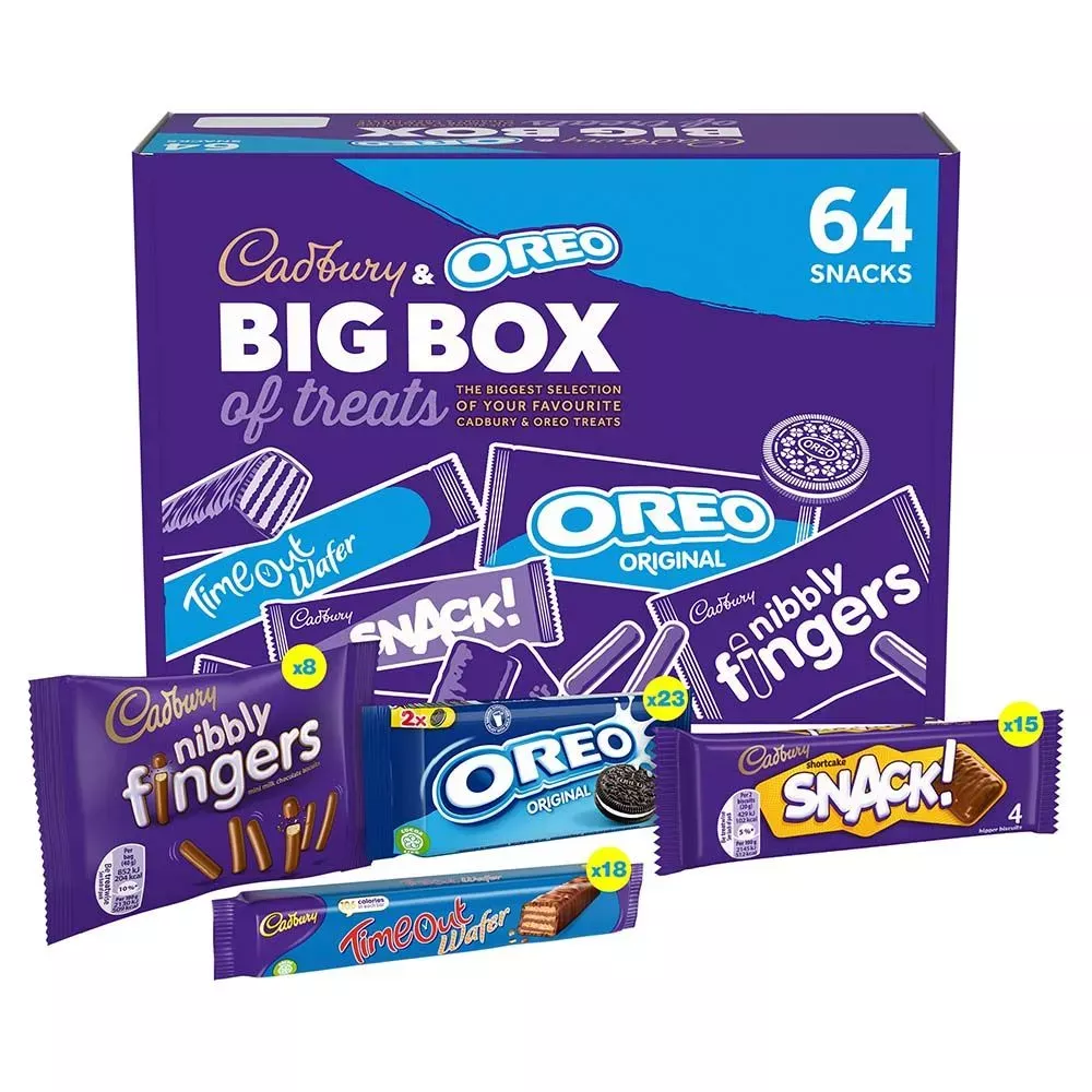 Cadbury & Oreo Big Box Biscuit Selection Box - 64 Pack - Coffee Supplies