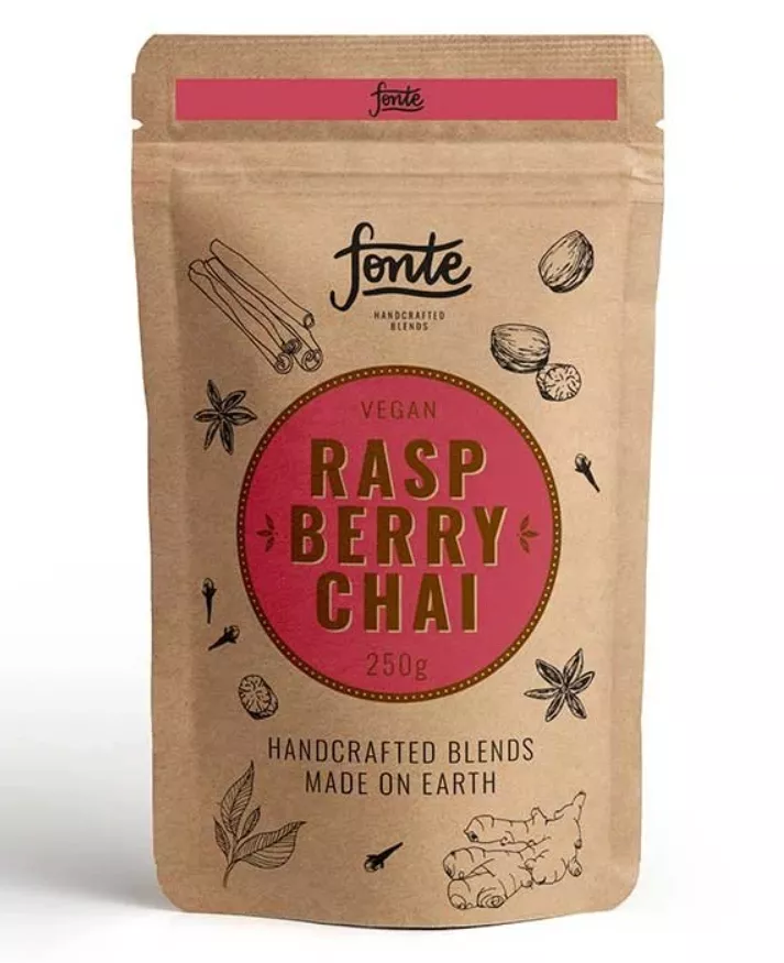 Fonte Hand Crafted Artisan Vegan Raspberry Chai - Coffee Supplies