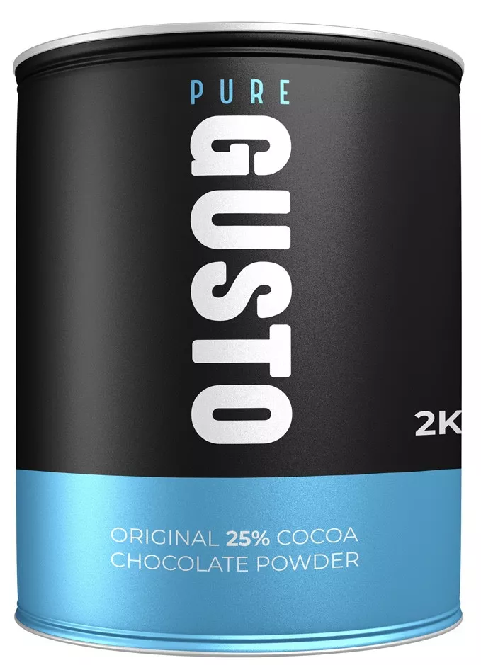 GUSTO Original 25% Hot Chocolate Tin 2KG - Coffee Supplies