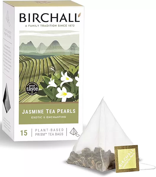 Birchall Jasmine Pearl Prism Tea Bags - Coffee Supplies