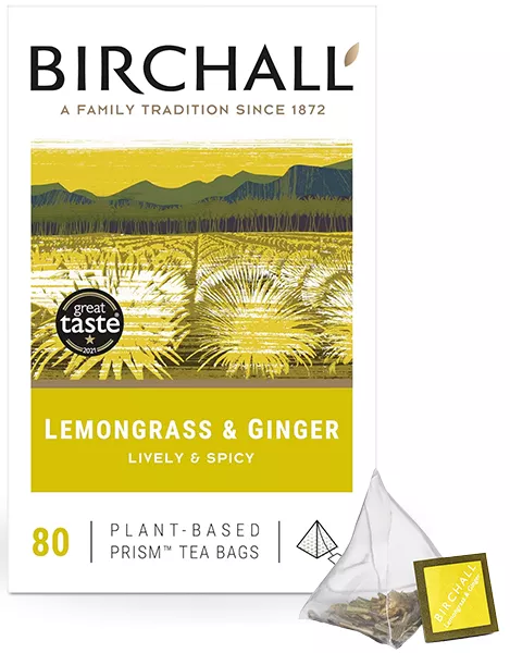 Birchall Lemongrass & Ginger Prism Tea Bags - Coffee Supplies