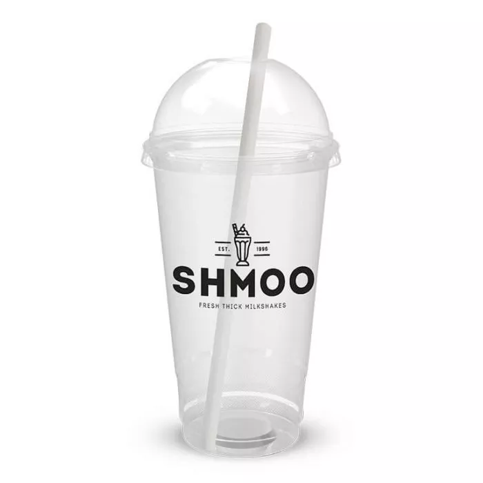 Shmoo Branded Plastic Cups & Lids Pack - Coffee Supplies