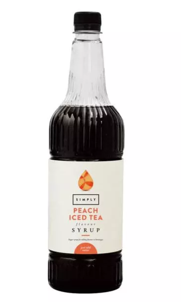 Simply Peach Iced Tea Syrup - Coffee Supplies