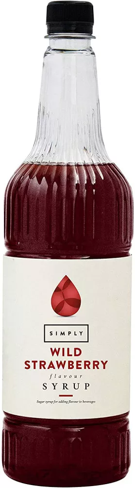 Simply PURE - Premium Wild Strawberry Syrup - 1 Litre - Coffee Supplies