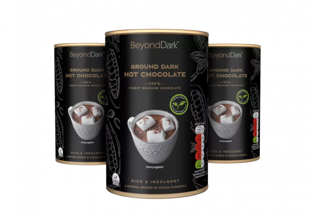 Beyond Dark Finest Belgium Ground FairTrade Chocolate 250g - Coffee Supplies