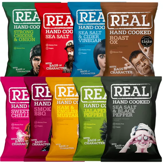 REAL Handcooked Premium Crisps - Coffee Supplies